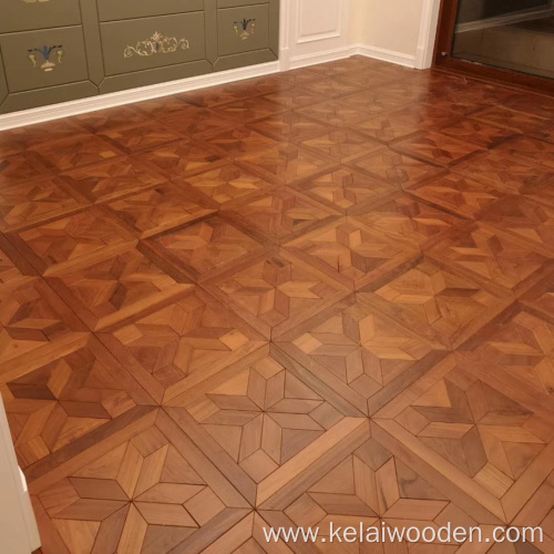 black walnut engineered parquet design wooden flooring